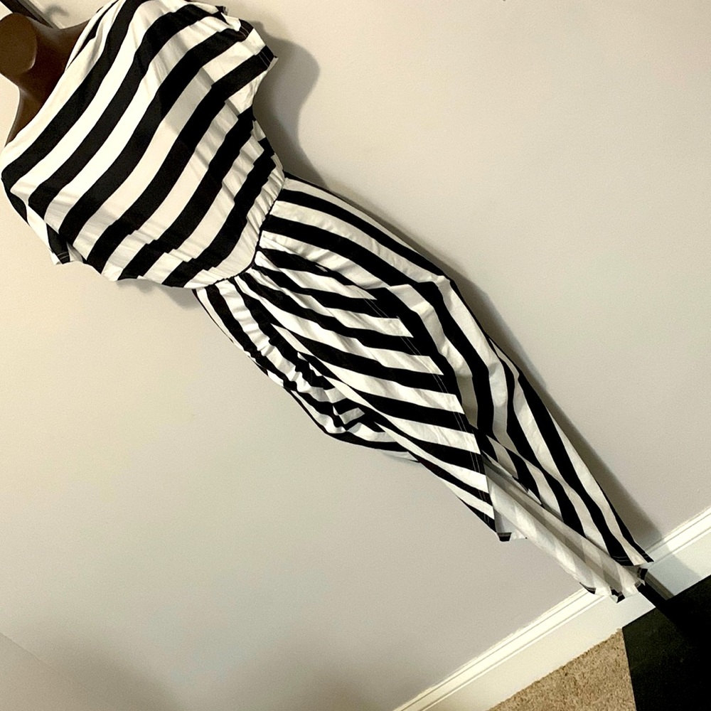 Black and white dress